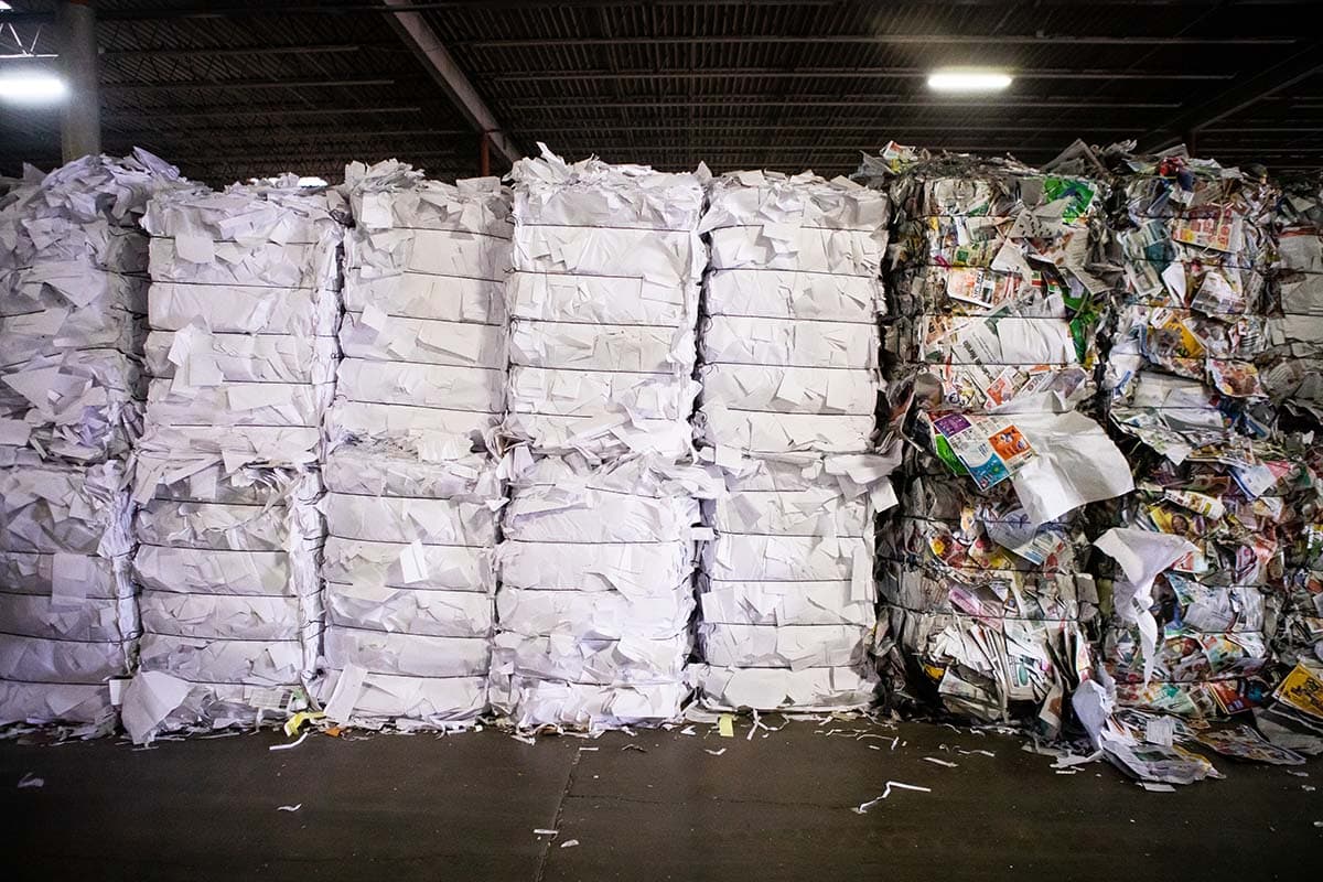 Specialty paper prepared for recycling